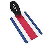BBEXJIGY Étiquette de bagage avec drapeau du Costa Rica - Pour femme et homme - Pour...
