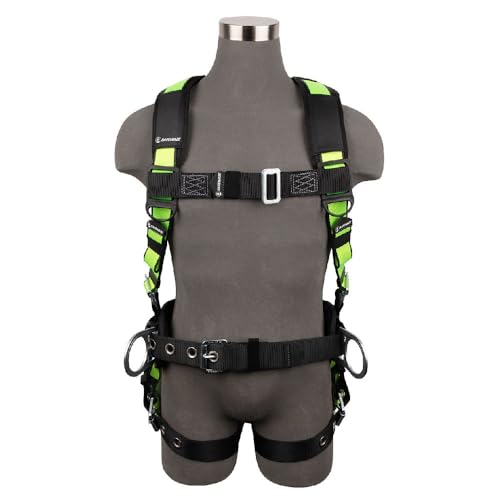 SafeWaze FS170DL-2X PRO Construction Harness: 3D, Dorsal Link, MB Chest, TB Legs, Fixed