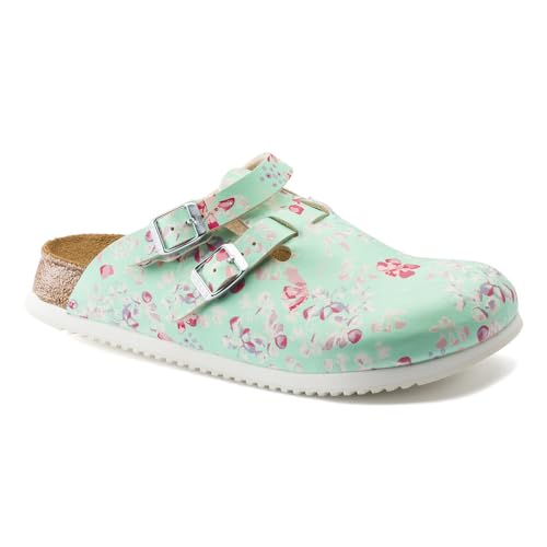 BIRKENSTOCK Damen Clogs Kay SL Birko-Flor schmal 41 EU Schmal Flower Mint