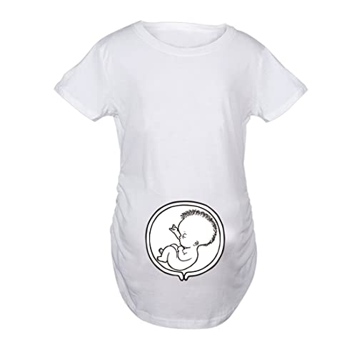 JOYU Camisetas de maternidad para mujer,...