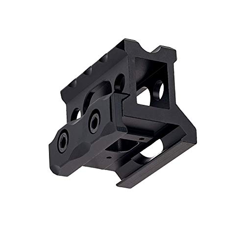 FOCUHUNTER 3 Slots Short Riser Mount 1" Height Slim Picatinny Rail, Aluminum Alloy Tactical Scope Base for Optics - Image 4