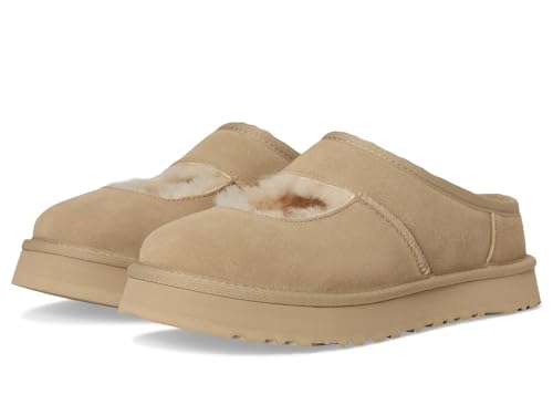 UGG Girls Kids K Bea Mary Jane Slipper, Mustard Seed, 5 Big