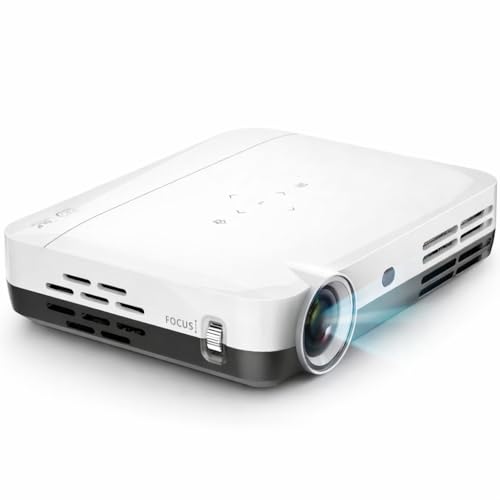 Boss S7 4K Projector &ndash; 7000 Lumens, 3D Android Smart Projector - 3840x2160 Resolution, Free...