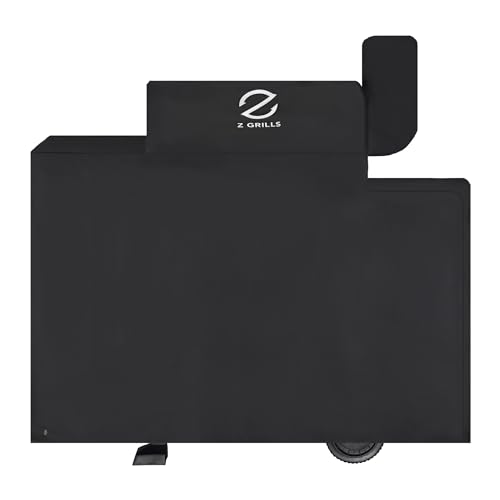 Z GRILLS Pellet Grill Cover 55 Inch | Official Genuine | Upgraded 600D Polyester Fabric, Heavy Duty, Weather Resistant, Waterproof Full Length Grill Cover for 1000 Series Pellet Smoker