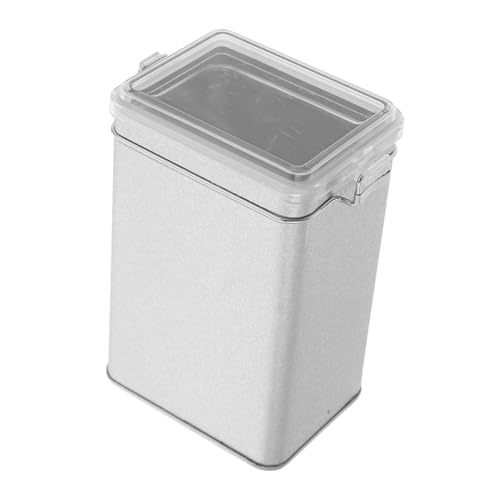 Contenedor hermético para café con ventana plata
