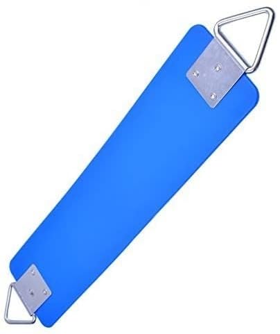 Image of Heavy Duty Flexible EVA Plastic Swing Seat with Metal Triangle Ring for Kids & Adults - Blue | 300KG Weight Limit