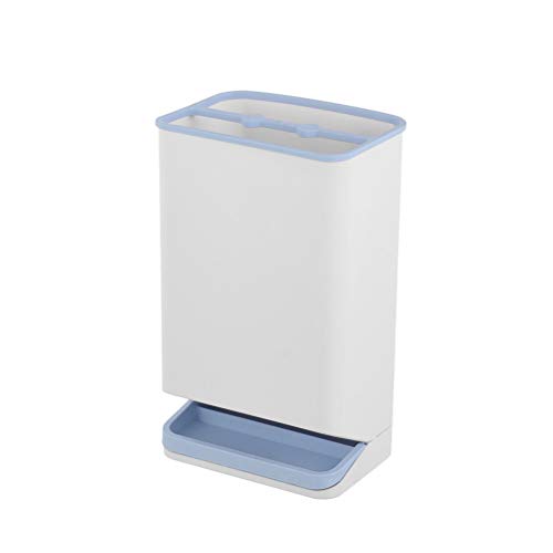 Support parapluie anti-fuite bleu avec bac amovible pour l'entrée