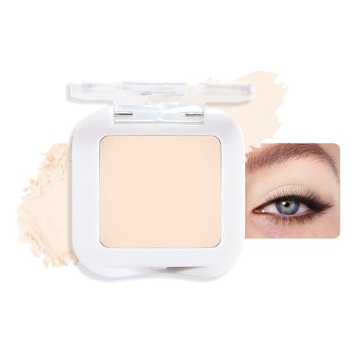 HHLTOH Neutral Nude Eyeshadow Palette, Light Beige Ivory White Matte Eye Shadow, Soft Blendable Natural Everyday Makeup for Mature Skin, Vegan & Cruelty-Free, Sombras para Ojos #11