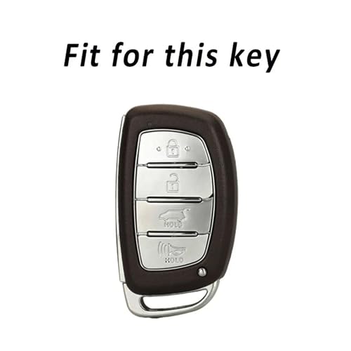 Coque de clé TPU Hyundai I10 I40 boîtier télécommande 4 boutons - 3