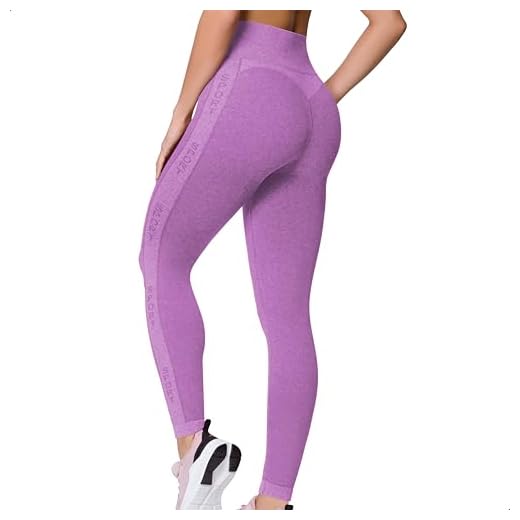 SELENE Calça Legging Academia Fitness Microfibra Poliamida Sem Costura Cintura Alta Feminino, Roxo, G