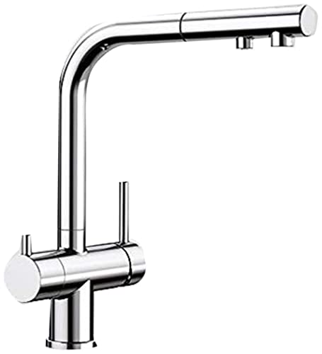 BLANCO x Fontas-S II Robinet d'évier avec Bec extractible Chromé 525198, Gris, Schlauchbrause
