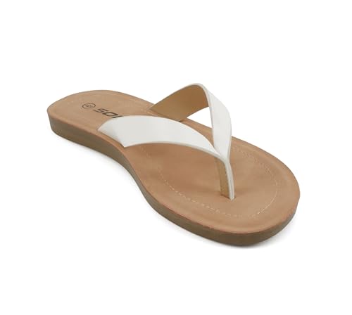 Image of Soda Shoes Women Flip Flops Basic Plain Slippers Thongs Sandals Strap Casual Beach Ella-S
