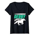 Photo Gallery donna parlami di derby amante cavallo cavaliere equitazione maglietta con collo a v Photo Gallery donna parlami di derby amante cavallo cavaliere equitazione maglietta con collo a v