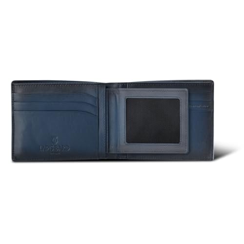 Image of LAPIS BARD Ducorium Bi Fold Evening Wallet with Additional Sleeve Blue