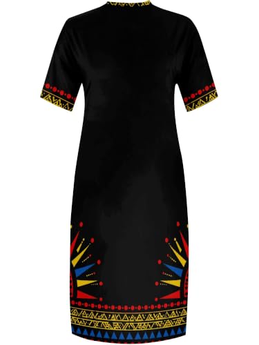 Image of PinkPatty Women's Oversize V Neck Short Sleeve Maxi Dress with Pockets