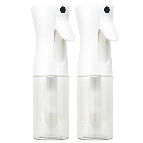 Flairosol Sprayer Continuous Hair Water Mister Spray Bottle (White Head 2 x 5oz)