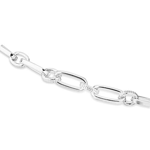 Chaîne en métal argenté en 8 tailles pour la fabrication de bijoux. Plaque de maillons de chaîne de style tour de cou décoratif Accessoire ou acheter en tant que ceinture complète. CHAIN Only 91-92cm Cover