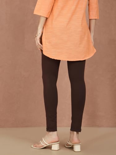 Image of TWIN BIRDS Women Cotton Blend Kurti Pants | Sleek Ethnic Daily Trousers