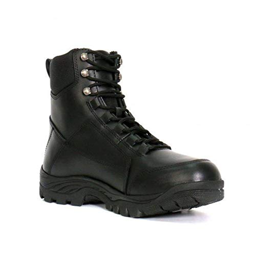 Hot Leathers BTM1010 Men's Black Leather Swat Style Lace Up Boots - 113
