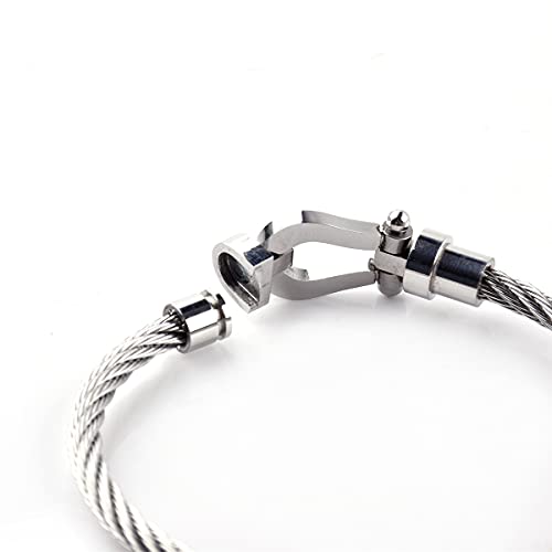 للرجال و الشباب اساور يد راقية من ستانلس ستيل مطلية بالروديوم هدية مميزة