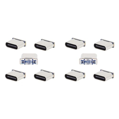Roygewmi C���X�A�_�v�^ ���[�Y�S�[���h SMT 5Pin | 10����B���[�Y�S�[���h�F�A���������f�ށBSMT�Ή���Type-C���X�\�P�b�g�[�d�|�[�g�B