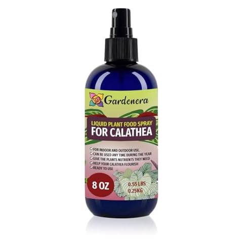 Gardenera Professional CALATHEA Superfood Spray Mist for Home Gardening | Micro-Fungi Enriched Fertilizer Mist for Healthy Leaves & Growth | 18 Essential Vitamins & Minerals for CALATHEA - 8oz Cover