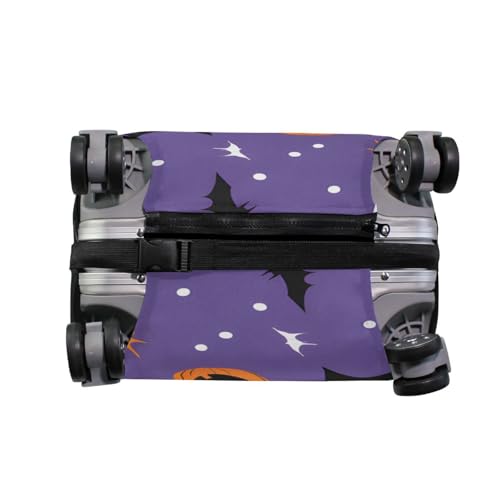 senya Travel Luggage Cover Suitcase Protector Halloween Ghost Bat Pumpkin Washable Baggage Covers Fits 22-24 Inch Luggage4