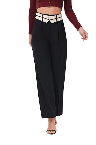 Women Flowy Chic Breathable Casual Office Dress Pant Petite/Regular/Tall2