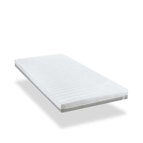 Olympe Literie Matelas 90x200 Mousse Haute Densité Profilée Venus Hauteur 12 cm | Confort Ferme et Aéré | Déhoussable et Lavable | Fabriqué en France