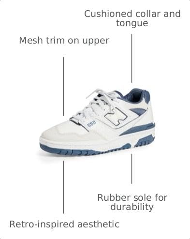 Image of New Balance Men's 550 Sneakers