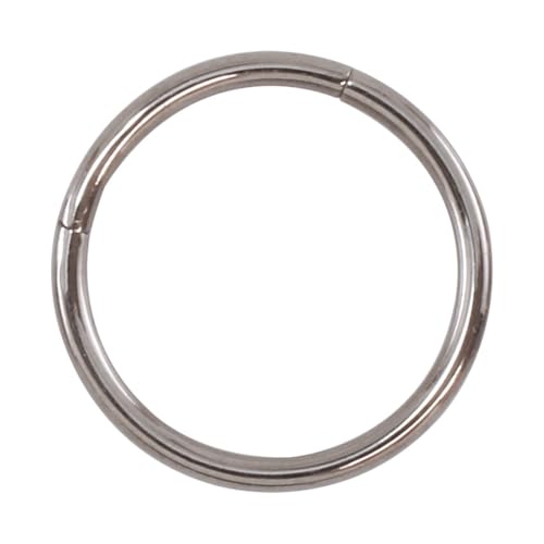 チタンG23 定番 ボディピアス セグメントクリッカー ファーストピアス 金属アレルギー対応(1個売り) 16G 約12mm