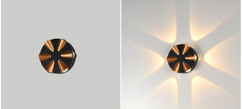 Image of JACKAL 6 Watt Warm White LED Outdoor Wall Lights, Gate Lights Waterproof (6 Ways) - Fancy Exterior Wall Mounted Light, Wall Lamp | IP65 Grade Waterproof Aluminium Body - 6 Months Warranty