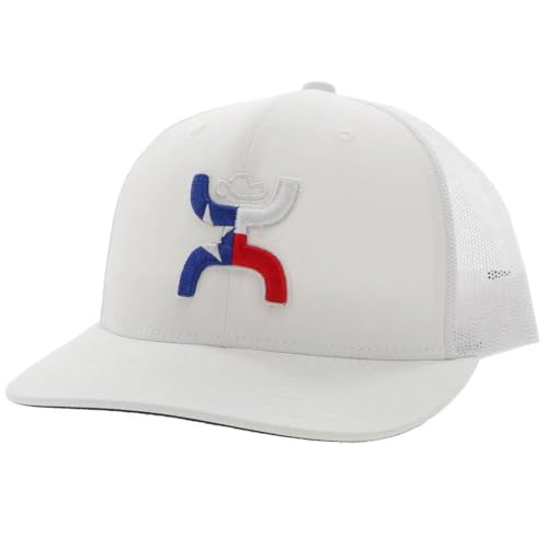 Image of HOOEY Texican Texas Trucker Hat for Men - Adjustable Snapback Mesh Baseball Cap - Western Work & Casual Wear Breathable Mesh