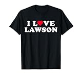 Simpatico nome Lawson personalizzato personalizzato I Love Lawson I Heart Lawson abbinato fidanzata e fidanzato Nome Lawson con simbolo del cuore / segno d'amore design personalizzato è un regalo perfetto per lei per mostrare il vostro sostegno o amore a chiunque chiamato Lawson