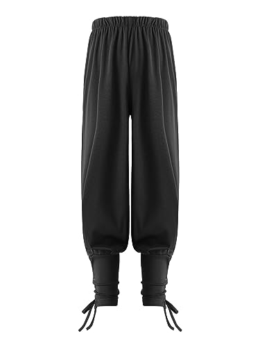 Choomomo Pantalones medievales para niños y jóvenes, pirata,