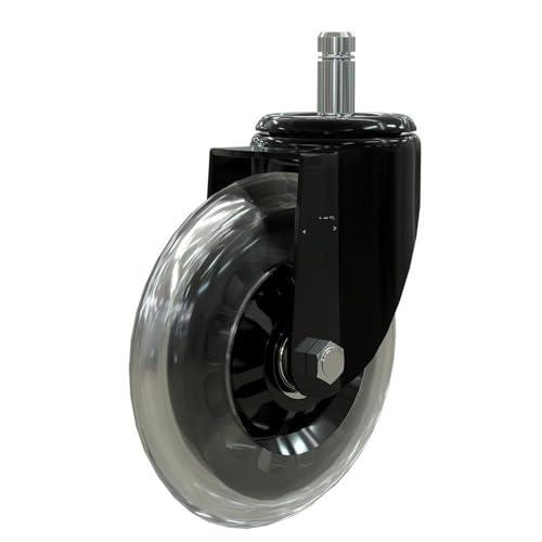 5 Pcs/Lot 4-inch Caster Circlip Universal Wheel Skateboard Car Torsion Transparent Roller