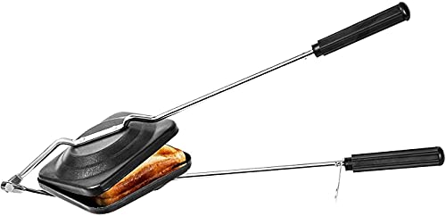 Bester Toaster für Gasherd Test 7 KSJONE Sandwich Hand Toaster, Sandwich Maker Grill, Hand Toaster, Sandwich Maker, Sandwich Toaster, Toaster, Grill Sandwich Maker, Gas Sandwich Toaster