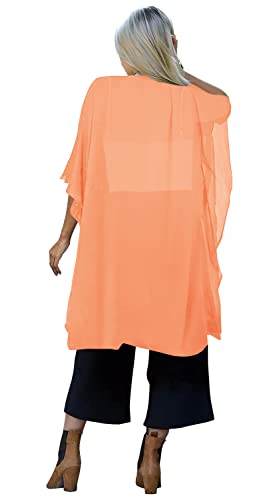 Indian Trendy Women's Solid Puff Sleeve Kimono Long Cardigan Loose Cover Up Casual Blouse Top Chiffon4