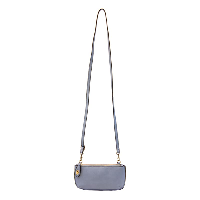 Image of Joy Susan Women's Fashion Purse Mini Crossbody Wristlet Clutch Handbag - Chambray