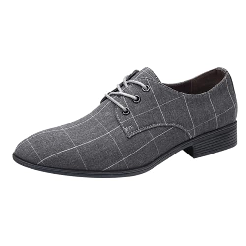Zapatos de cuero con cordones para hombre, clásicos, informales, puntiagudos, zapatos de vestir formales Oxfords cómodos y ligeros para caminar, para niños, adolescentes en negocios, fiestas y bodas
