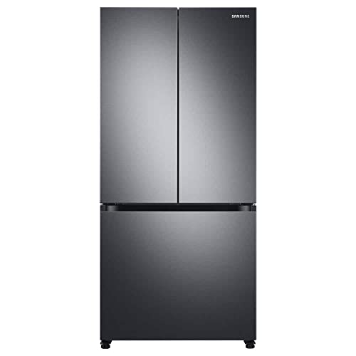 Samsung RF18A5101SG 18 Cu. Ft. Black Stainless Smart Counter Depth French Door Refrigerator on Fridge.com