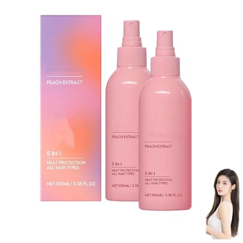 Spray capilar 5 en 1 sin enjuague,spray capilar con keratina,mascarilla capilar con esencia reparadora,hidratante y nutritiva,controla la grasa y antiencrespamiento,apto para todo tipo de cabello
