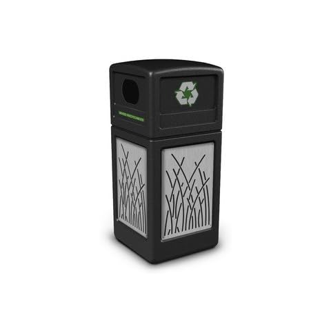 Precision Series 42-Gal Waste Container Color: Black Cover