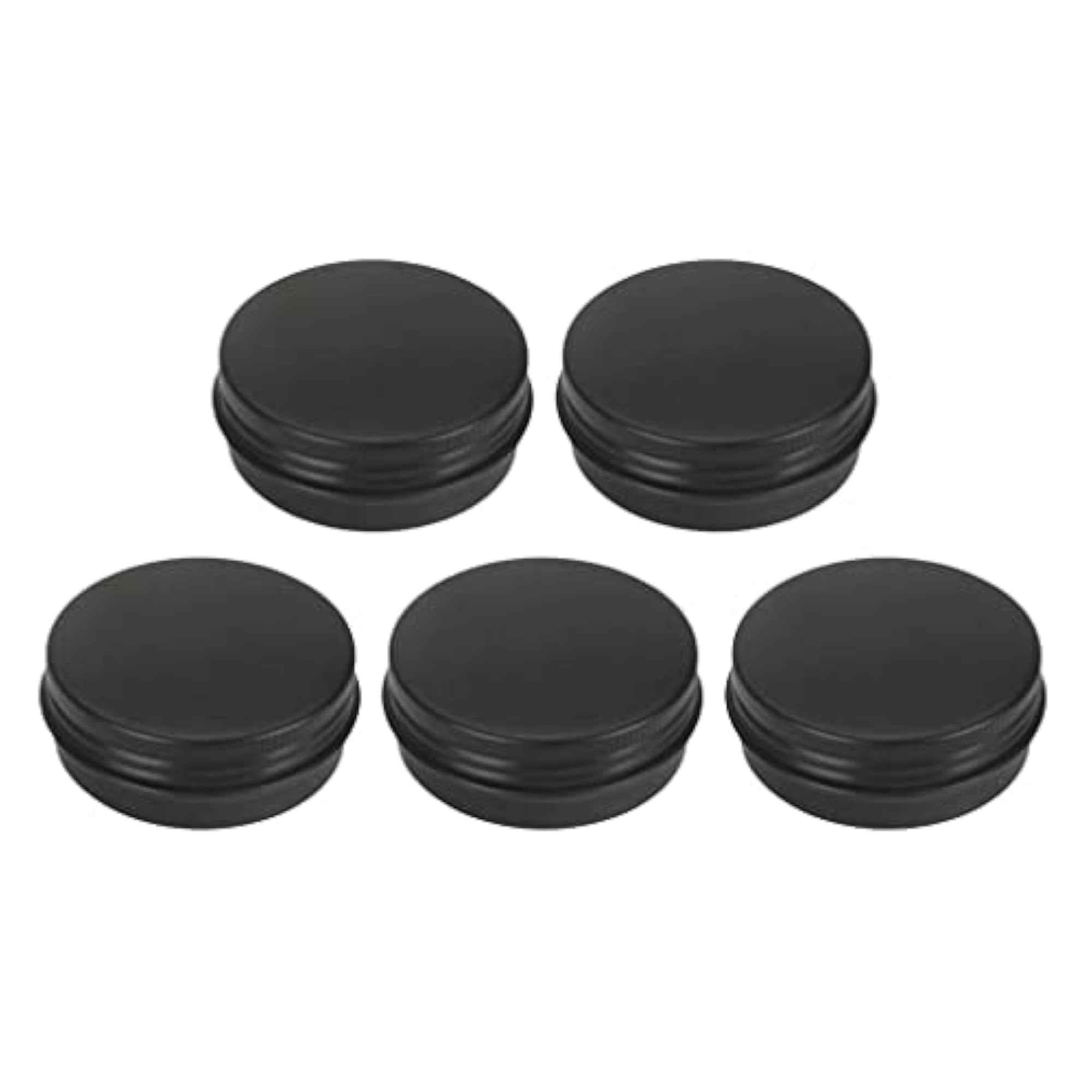 5pcs Empty Aluminum Tin Jars, Cosmetic Containers
