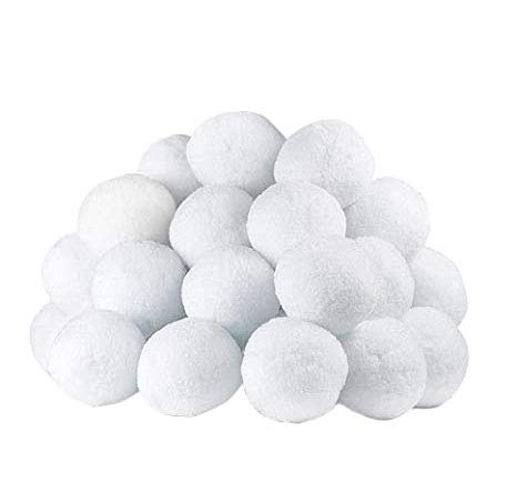 LG TRADERS LIMITED Indoor Snowballs Christmas Xmas Set Of 10 Winter Throwing Dodge Game Fake Balls