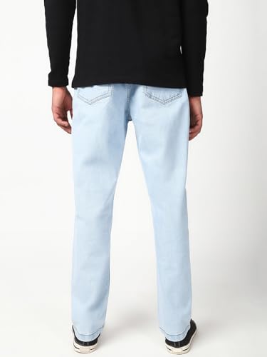 Image of Bewakoof Men's Slim Straight Fit Jeans