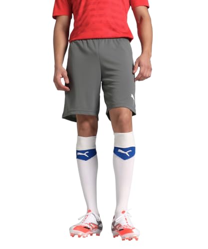 PUMA teamRISE Short, Pantaloncini Men's, Grigio-Medium Gray Heather, XL