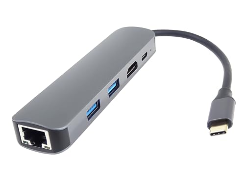 Adaptador USB-C a HDMI 4K con carga de cien vatios y carcasa de aluminio