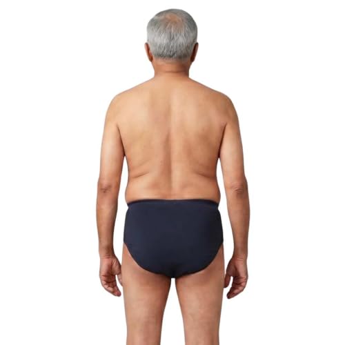 Image of Incontinence Men Briefs | Absorbs 35ml Of Leaks | Wash & Reuse | Anti Bacterial, Hygienic & Leakproof | Comfy Cotton | Pack Of 1 | Navy Blue | S