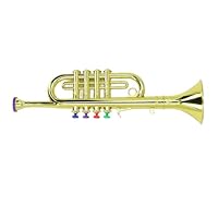 Generic Saxophone Trumpet, 3 Shades for Children's Saxophone Playing Realistic Musical Instruments for Children (Gold)